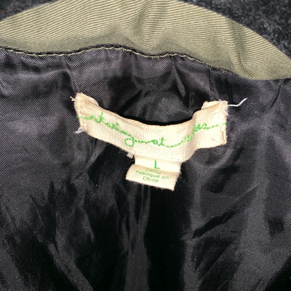 Field jacket with faux leather sleeves - Picture 3 of 5